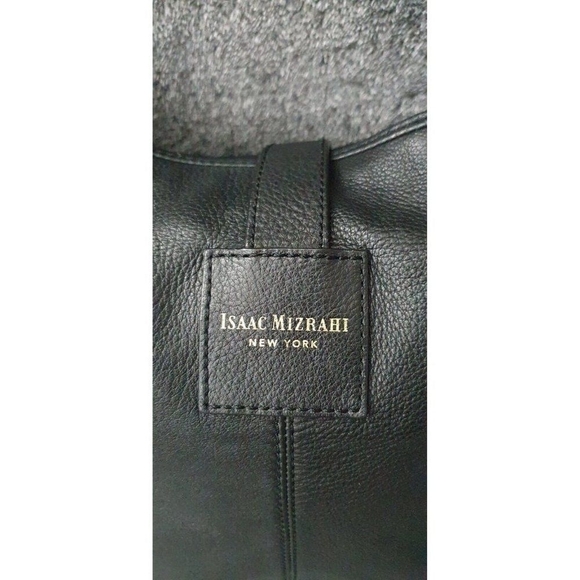 ISAAC MIZRAHI LEATHER HOBO BAG - Picture 8 of 16